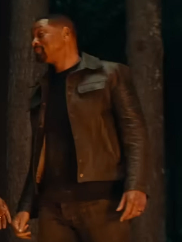 Bad Boys Ride or Die 4 Will Smith Brown Leather Jacket