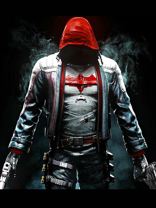 Batman Arkham Knight Hooded Leather Jacket