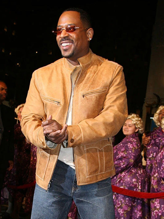 Big Momma's House Premiere Martin Lawrence Leather Jacket