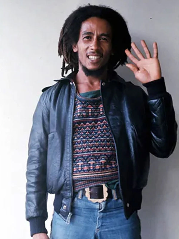 Bob Marley Classic Black Bomber Jacket