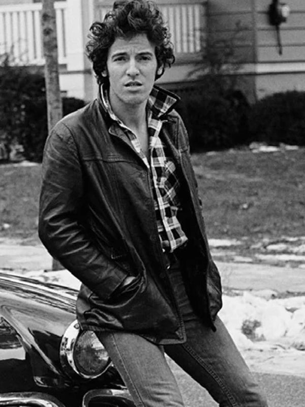 Born to Run Autobiography Bruce Springsteen Long Leather Jacket