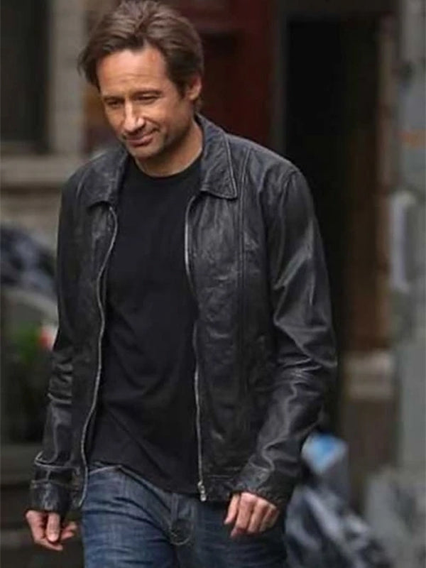 Californication Hank Moody S5 Black Leather Jacket