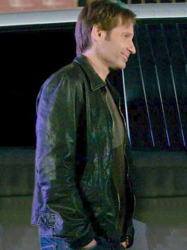 Californication Hank Moody S5 Black Leather Jacket