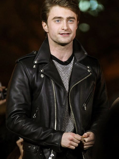 Daniel Radcliffe Black Motorcycle Jacket