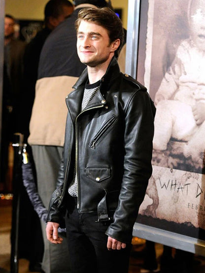 Daniel Radcliffe Black Motorcycle Jacket