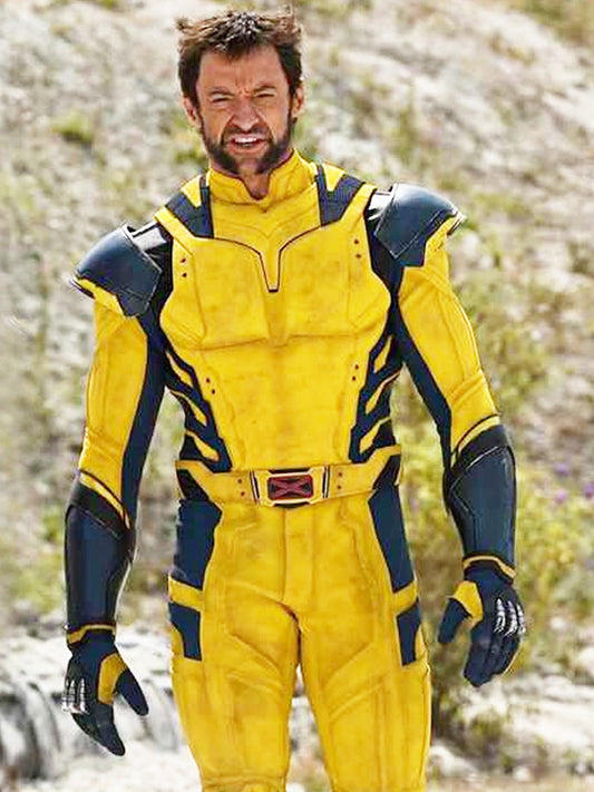 Deadpool & Wolverine Hugh Jackman Yellow Leather Jacket