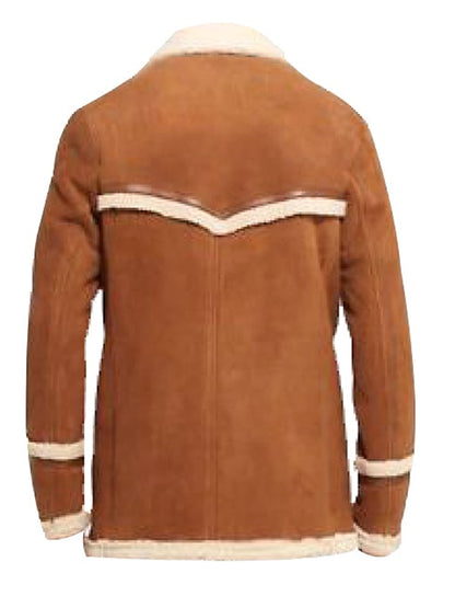 Harry Hart Kingsman The Golden Circle Brown Shearling Coat