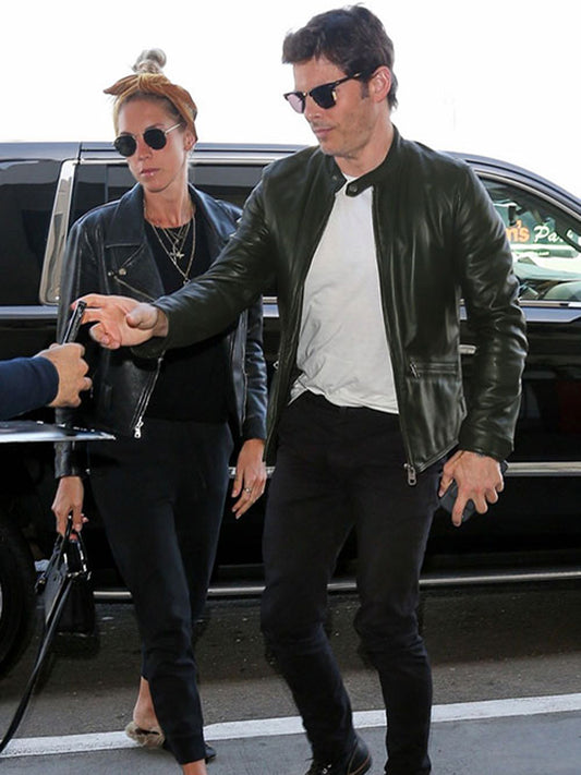 James Marsden Black Leather Jacket