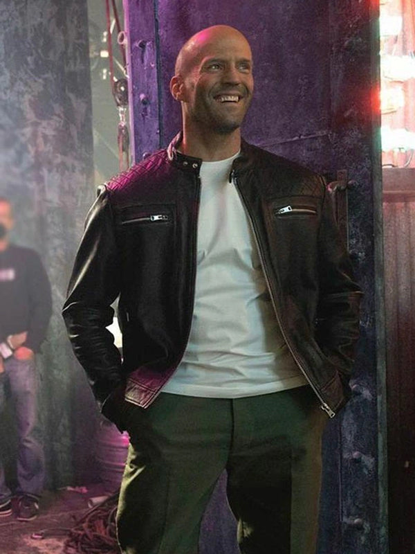 Jason Statham Expend4bles Black Leather Jacket