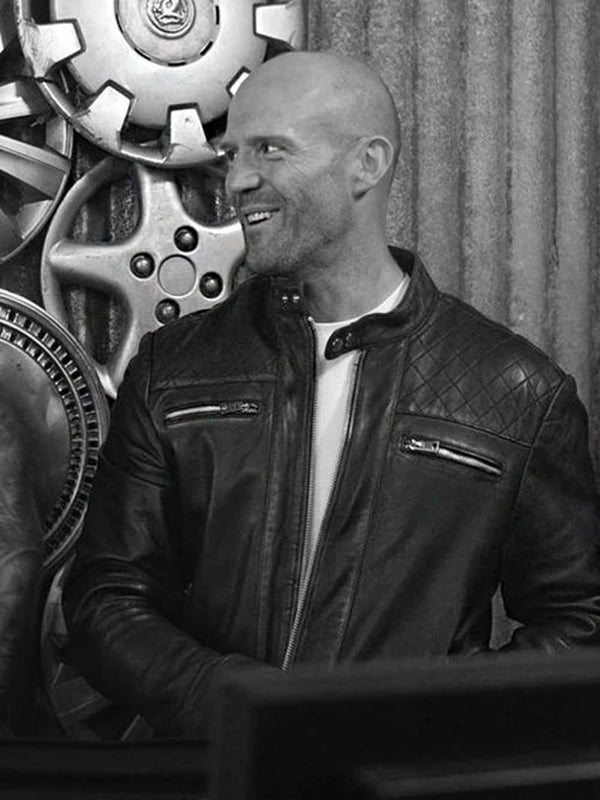 Jason Statham Expend4bles Black Leather Jacket