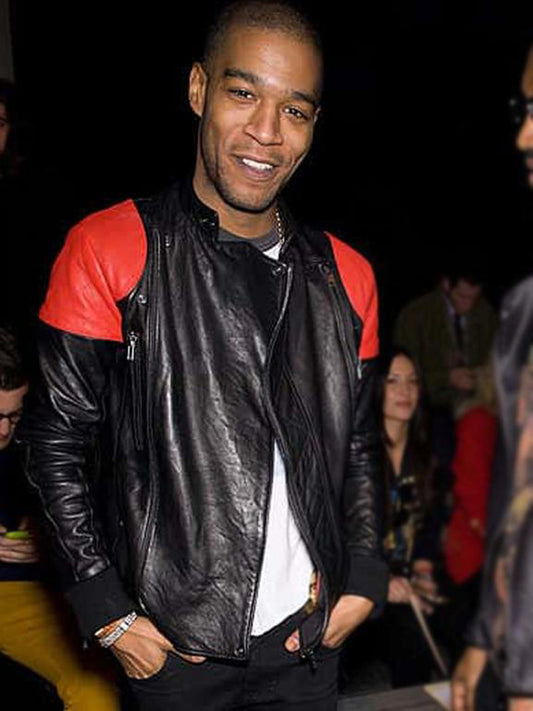 Kid Cudi Fire Leather Jacket