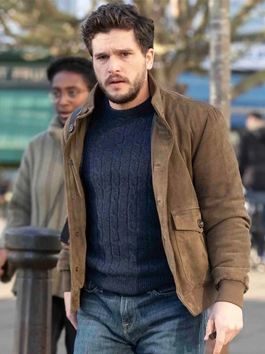 Kit Harington Eternals Dane Whitman Brown Jacket