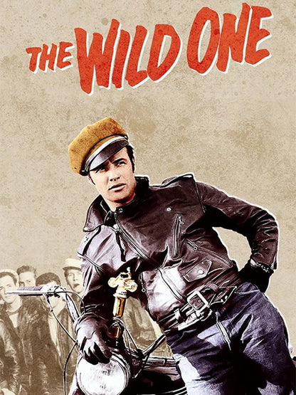 Marlon Brando The Wild One Biker Leather Jacket