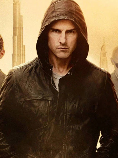 Mission Impossible Ghost Protocol Black Leather Jacket
