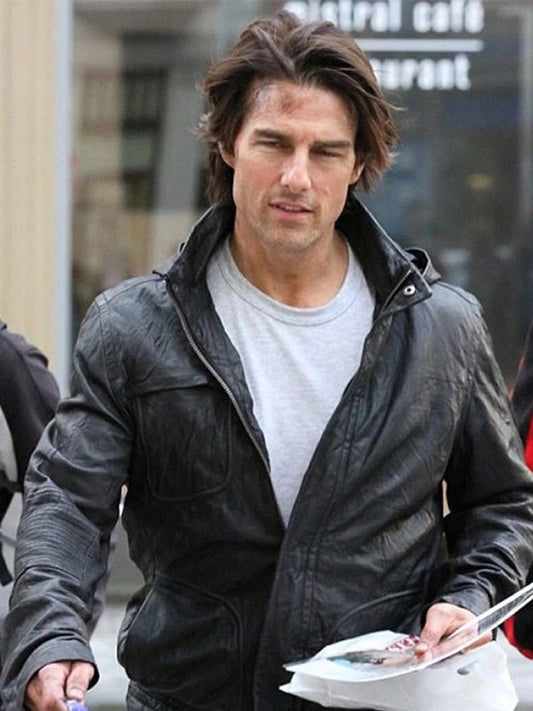 Mission Impossible Ghost Protocol Black Leather Jacket