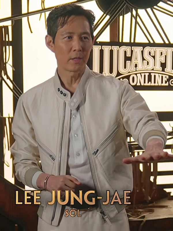 Star Wars The Acolyte Lee Jung-jae Sol White Leather Jacket