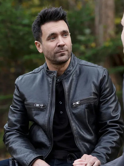 Sullivan’s Crossing S2 Andrew Mathews Black Leather Jacket