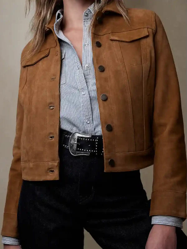 Sullivan’s Crossing S2 Maggie Sullivan Leather Trucker Jacket