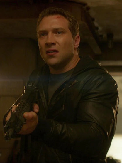 Terminator Genisys Jai Courtney Bomber Leather Jacket