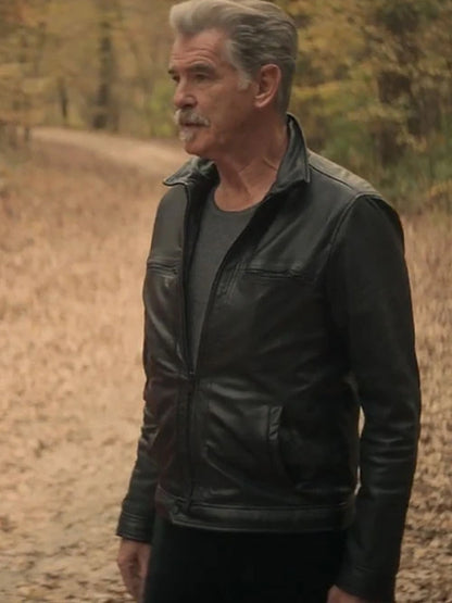 The Out-Laws Pierce Brosnan Black Leather Jacket