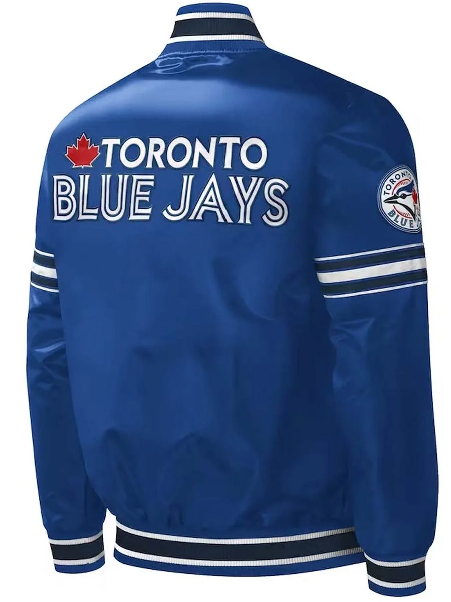 Toronto Blue Jays Satin Blue Varsity Jacket