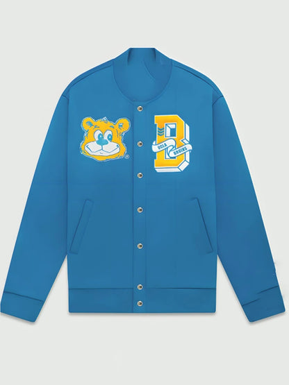 UCLA X OVO Bruins Wool Blue Varsity Jacket