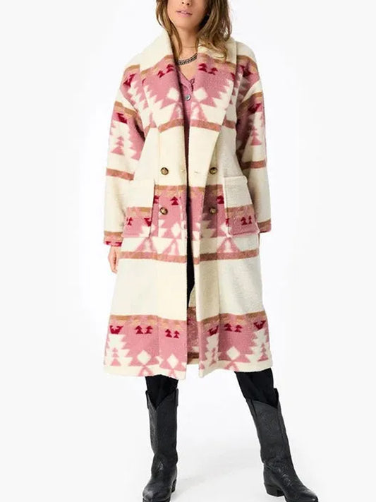 Yellowstone S05 Beth Dutton Pink Printed Coat