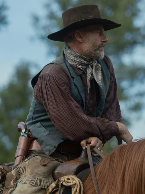 Yellowstone 1923 James Badge Dale Blue Vest